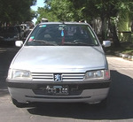 14/12/2007: DOS HERIDOS EN ACCIDENTES OCURRIDOS EN DISTINTOS PUNTOS DE LA CIUDAD.  El auto que se vio involucrado en el accidente. 